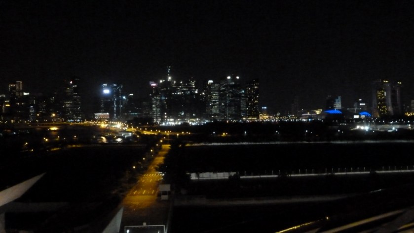 Night view of Singapore.