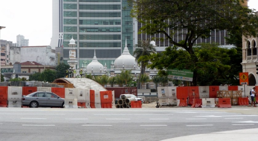 This appears to be a lovely mosque reached by that interesting bridge.