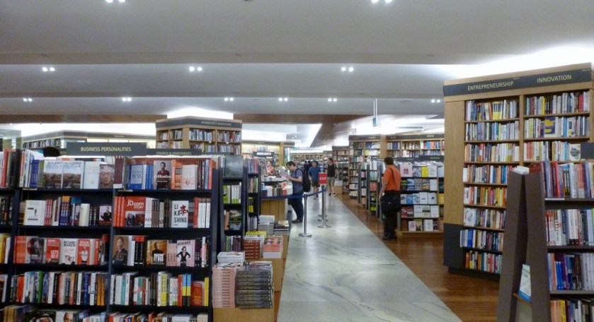 Kinokuniya Bookstore in the Ngee An Mall.