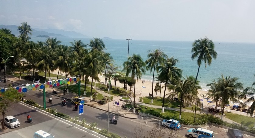 View of the beach from the Nha Trang Center