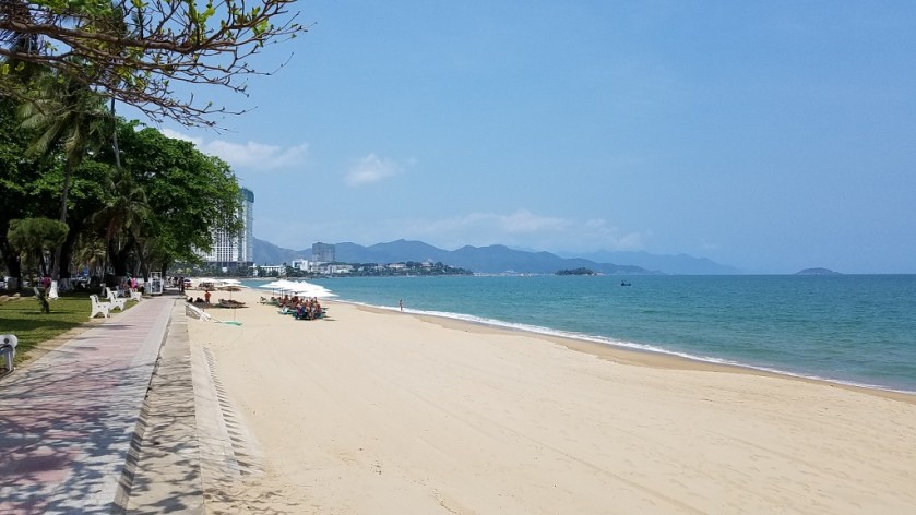 The beach in Nha Trang Center
