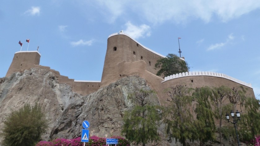 Ft Al Mirani to the left of the palace