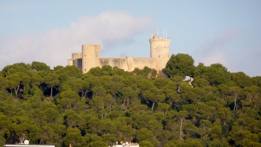 Castillo de Bellver as seen from the ship