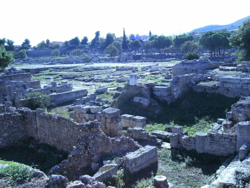 Ruins of ancient city of Corinth.