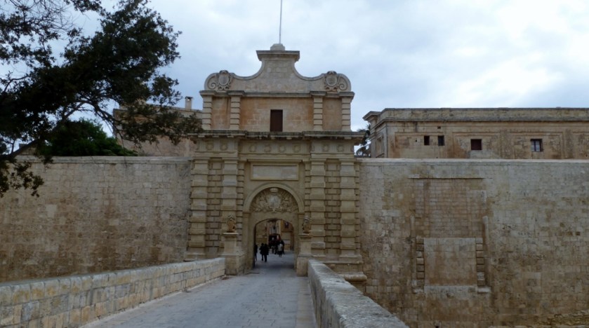 The entrance to Mdina.