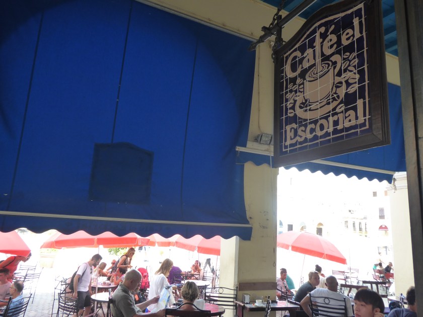 Cafe El Escorial in Plaza Vieja.