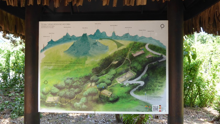 This sign at the Belveder shows all the noted mountains and mareas.