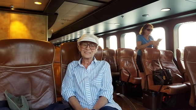 Many of the passengers seemed to be from the ship!