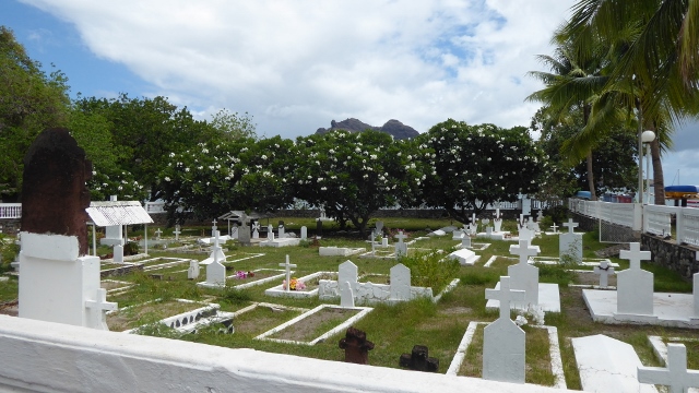 The cemetary at Taiohea, Nuku Hiva.