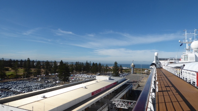 On the dock at Outer Harbour, the port for Adelaide,  South Australia.