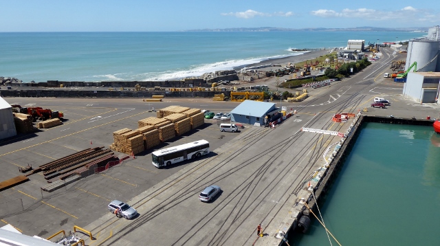 Docked in the port of Napier, Hawkes Bay, NZ