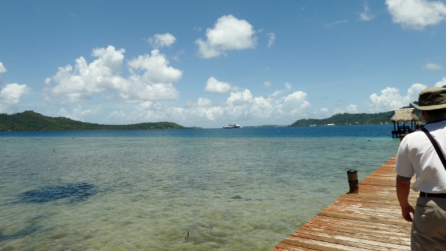Walking out to the dock.