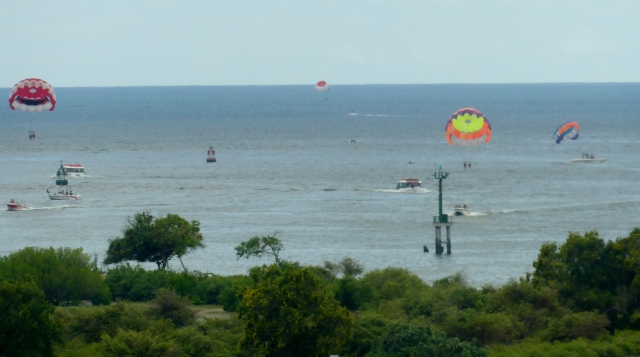 Waving goodbye to the joys of Bali.