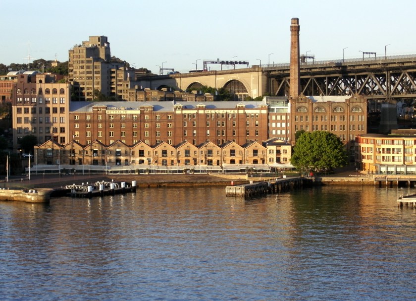 Old warehouses now converted into art galleries at The Rocks.