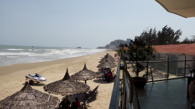 At the So Vang Restaurant, on the beach, in Vung Tau.