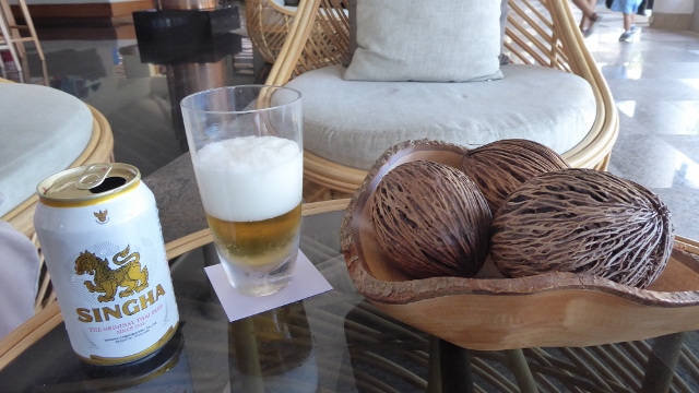 Singha is the local brew.