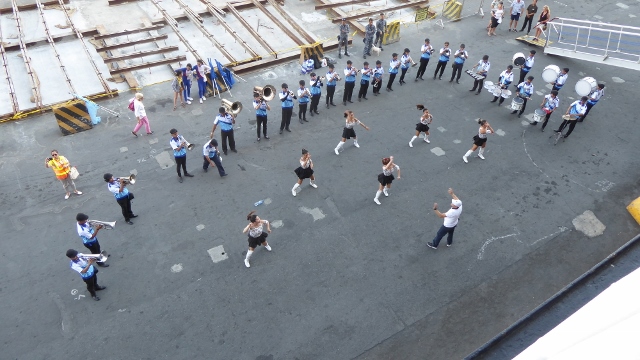 And then it was time to leave.....with a band and dancers to see us off.