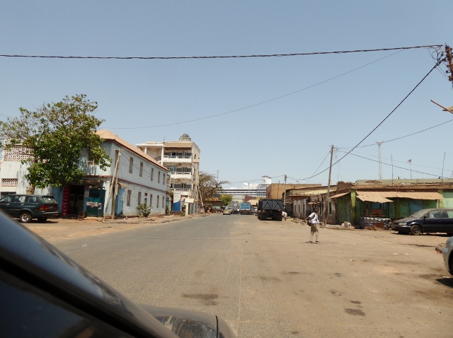 Approaching the port.