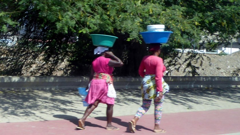 Seen while on the shuttle to town.  Talk about great posture!