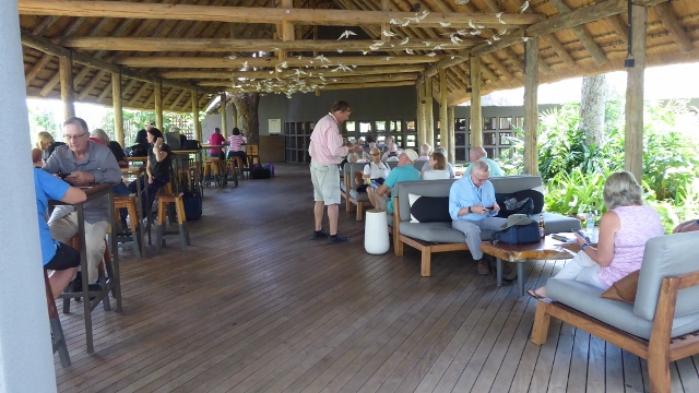 Skukuza Airport departure lounge.