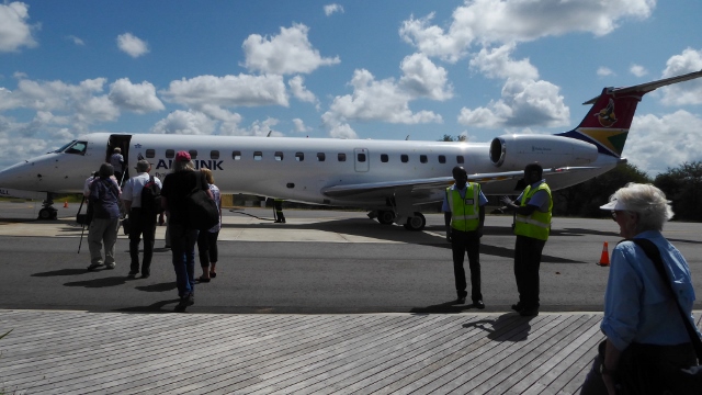 We flew an Embrear aircraft to Cape Town