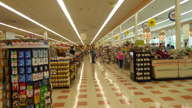 There are 33 cashier stands. And all of them were open! How amazing is that!