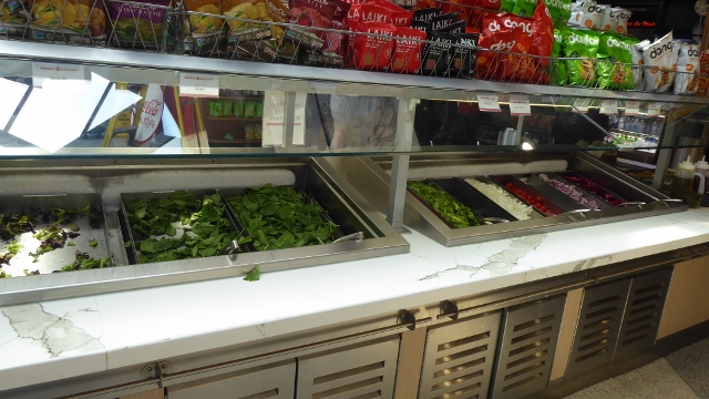 Or a healthy salad bar option.