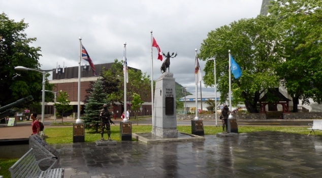 A monument to fallen soldiers.