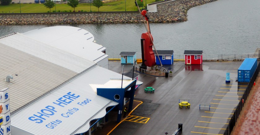 Sydney Fiddle outside the terminal.