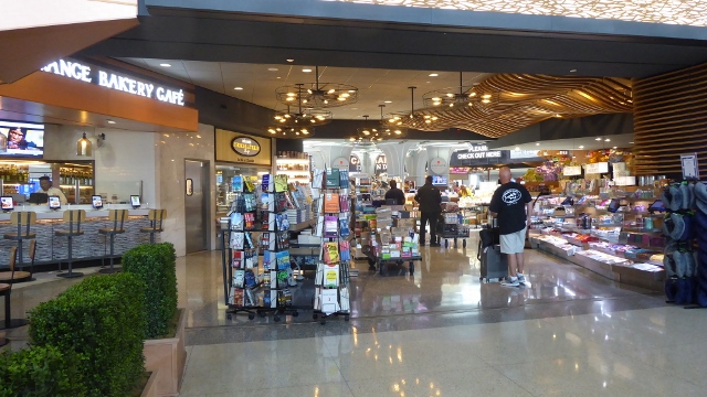Global Bazaar has books and magazines.