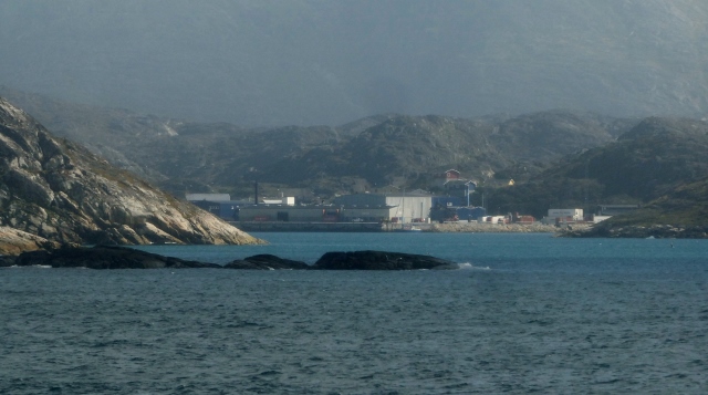 And we are sailing past Paamiut, Greenland