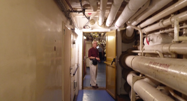 Starting the engine room tour.