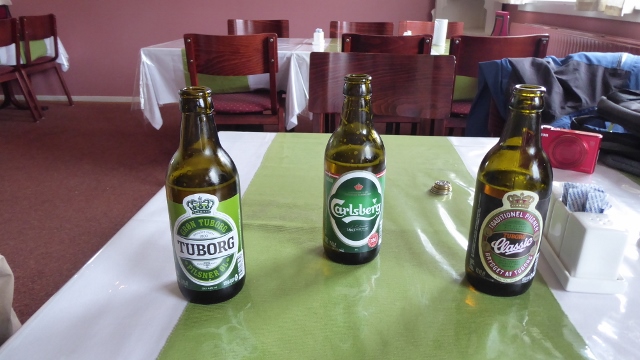 There were 3 beer choices at this hotel--all 3 from Denmark.
