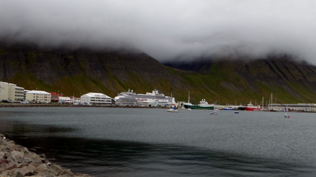 And this is Skutululsfjordur Bay where our ship is docked.