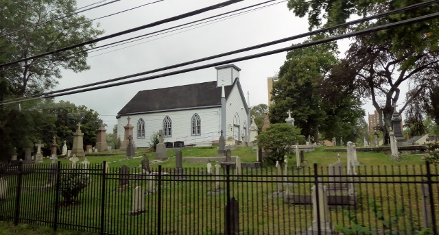 Leaving Halifax, we pass the Old Burial Grounds in use from 1749 to 1843.