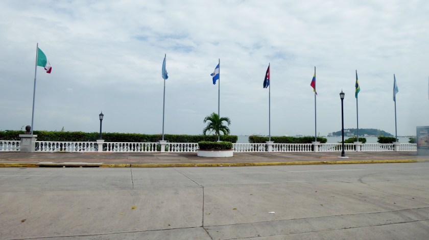 The causeway linking Fuerte Amador with the mainland.