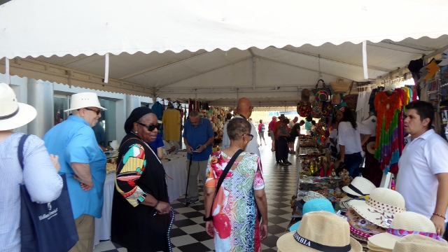 The little market at the shuttle drop off point.