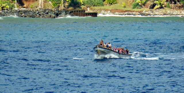 We anchored in Bounty Bay and awaited the Longboat from Adamstown.