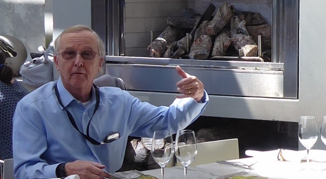 What's missing from this picture? Roger is missing his afternoon libation!!!!