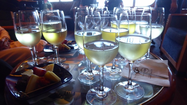 The final wine, on the right at the rear, is Wild Horse Chardonnay.