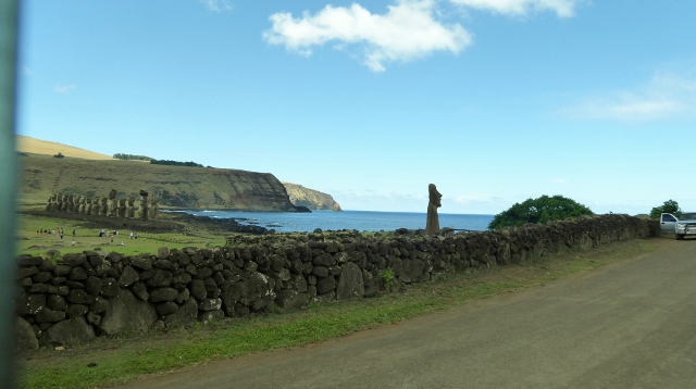 The Ahu Tongariki Moai. This is the 