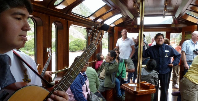 We took full advantage of the observation/entertainment car.