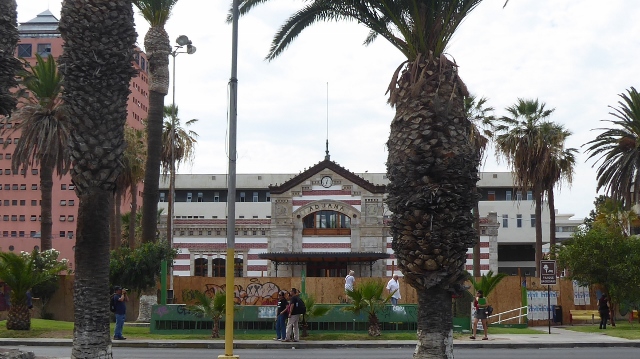 The old customs house is under renovation this year.  (2019 photo)