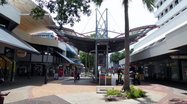 Smith Street is quite long but the pedestrian area runs only about 2 blocks.