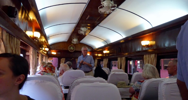 Both cars are designed to seat 28 passengers, served by 2 stewards.