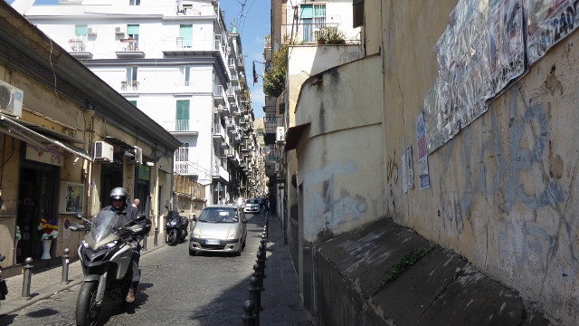 We took the elevator and exited on Via Giovanni Nicotera.