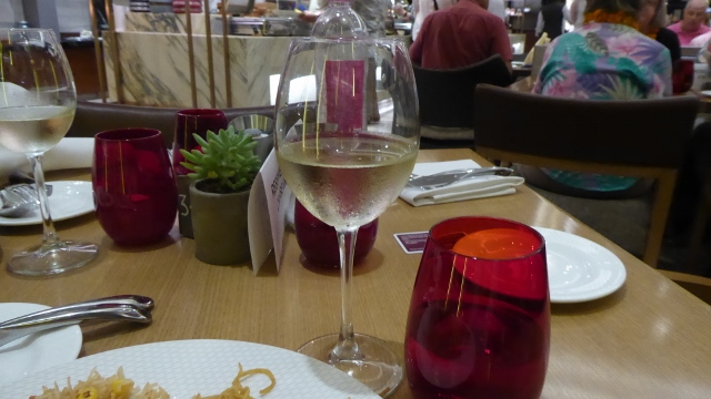 Wine and bottled water included.