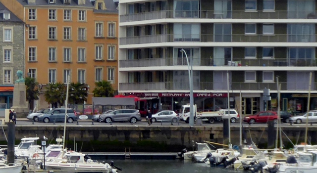 The restaurant was easy.  We found the Cafe du Port at the Marina.