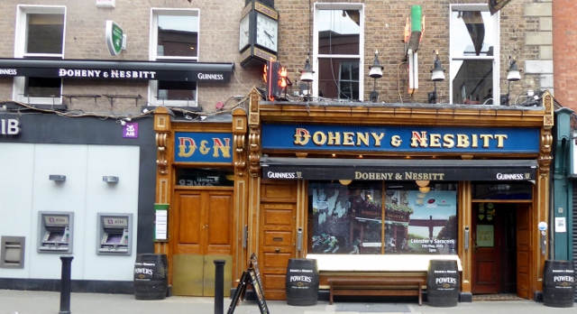 Doheny &amp; Nesbitt at 4-5 Lower Baggot St. was established in 1867.
