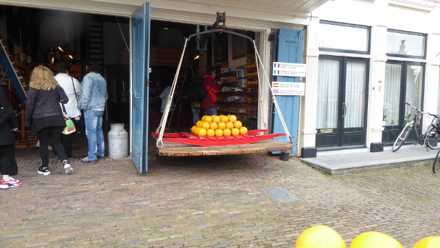 Then the cheese would be weighed to determine the final cost.